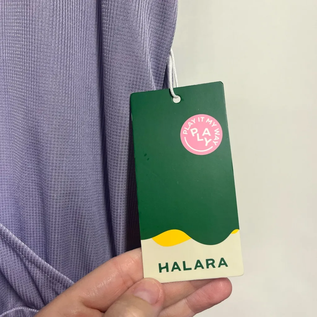 NEW Halara V Neck Short Sleeve Side Pocket Wide Leg Flowy Waffle Casual Jumpsuit - Image 5