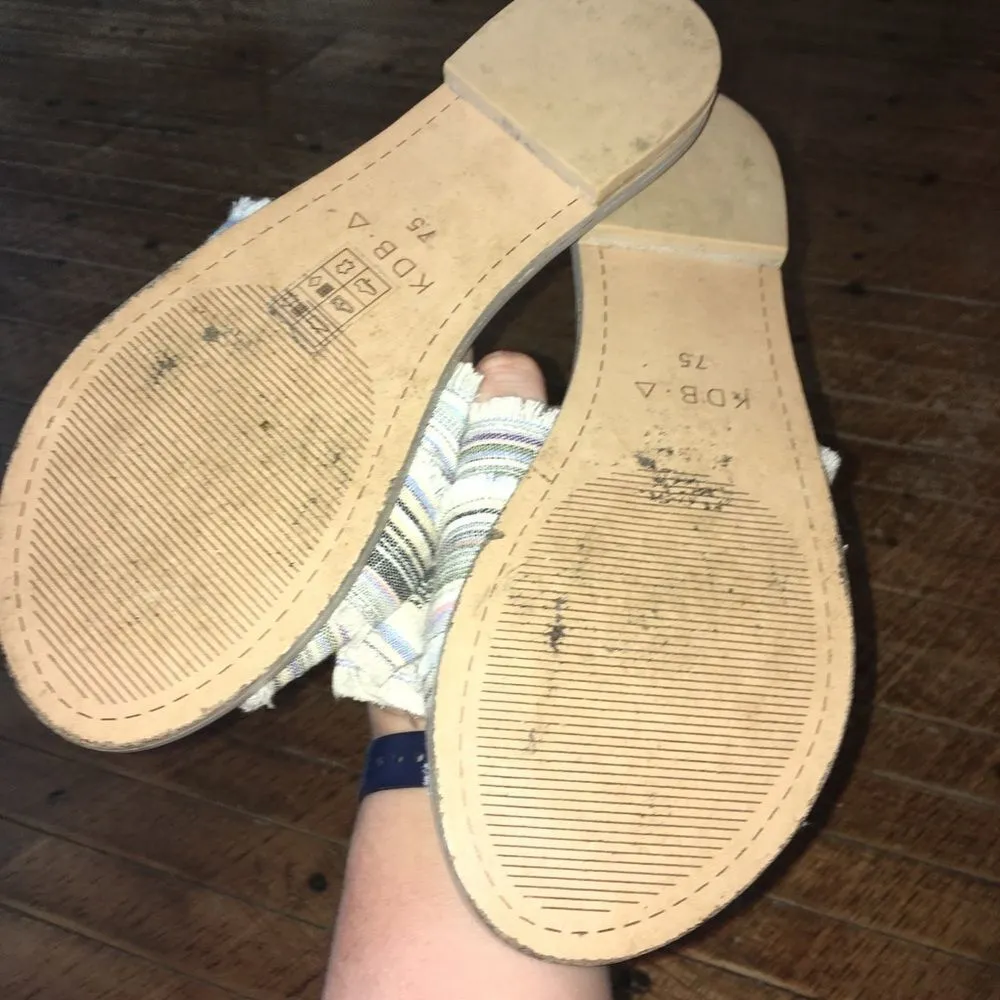 Kelsi Dagger Brooklyn 7.5 striped bow sandals - Image 2