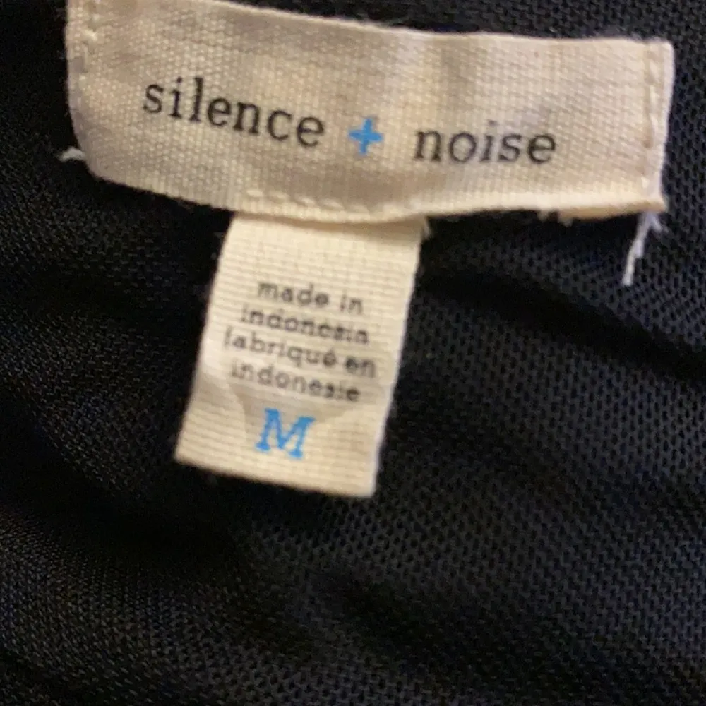 Silence + Noise Drita Metallic Mini Slip Dress M - Image 12