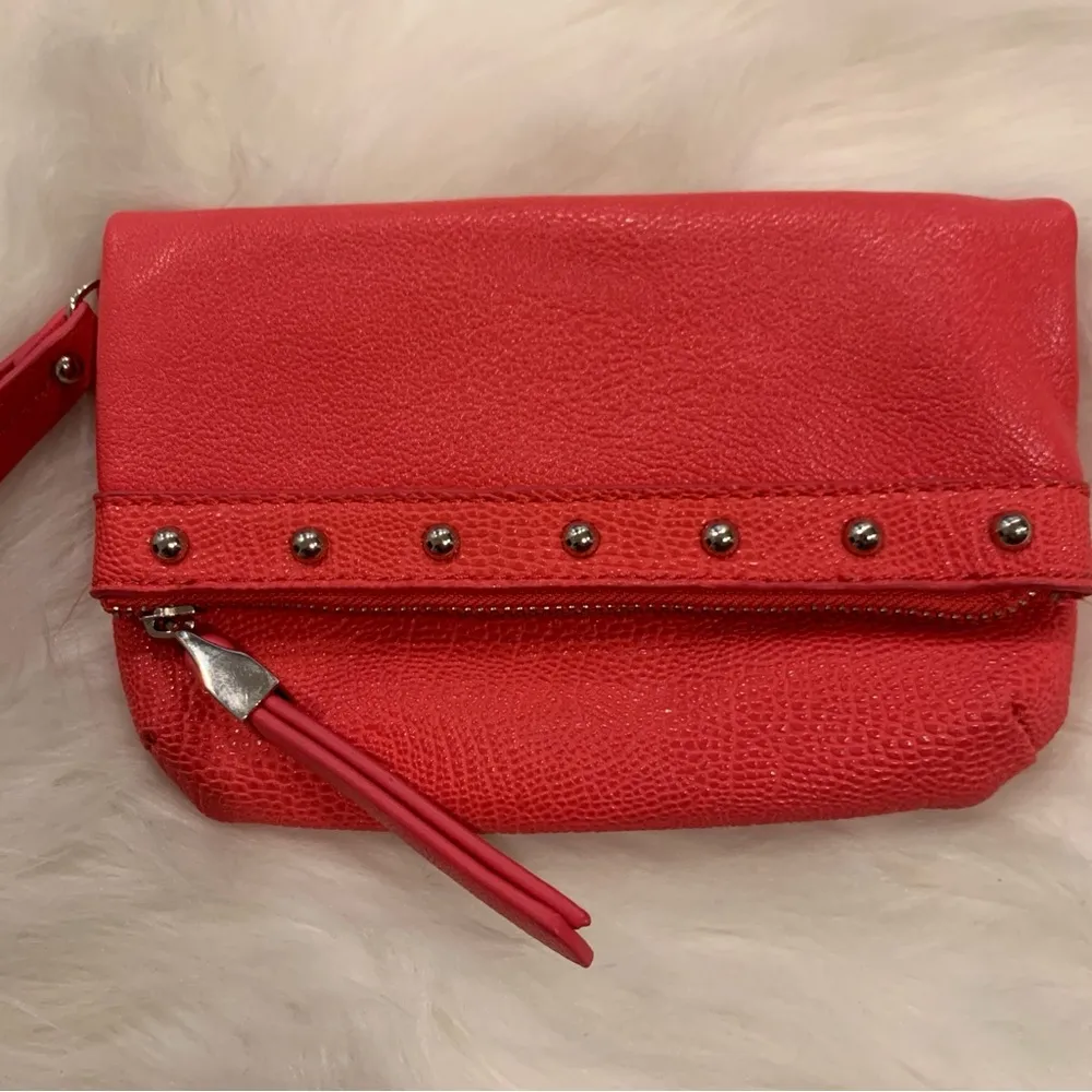 Jennifer Lopez Pink Studded Wristlet Purse - Image 4