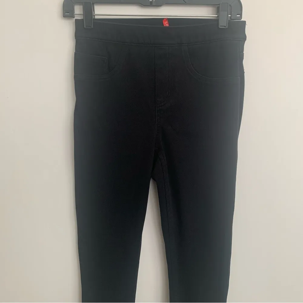 SPANX Control Top Pull On Black Skinny Jeans Size S - Image 3