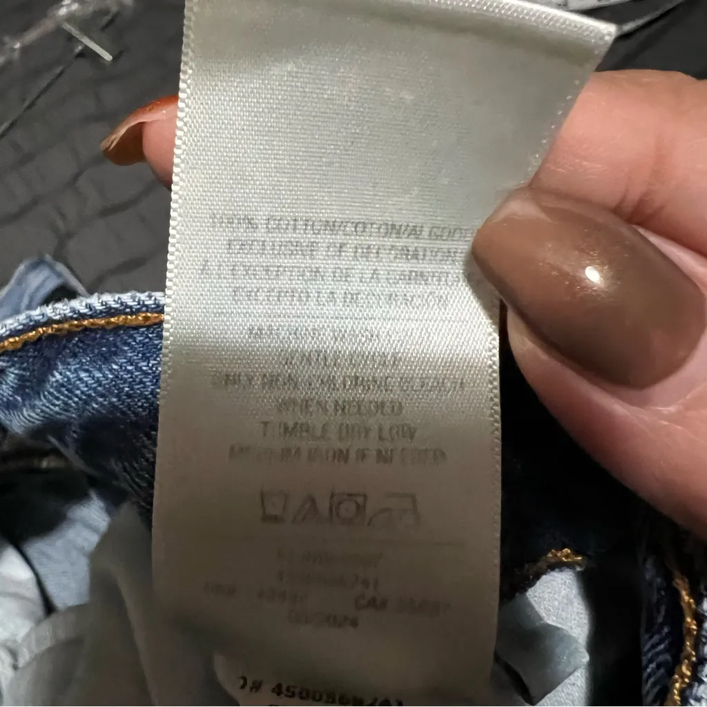 Favorite Daughter The Tommy‎ Low Slung Long Straight Boston Denim Jeans Blue Size 24 - Image 13