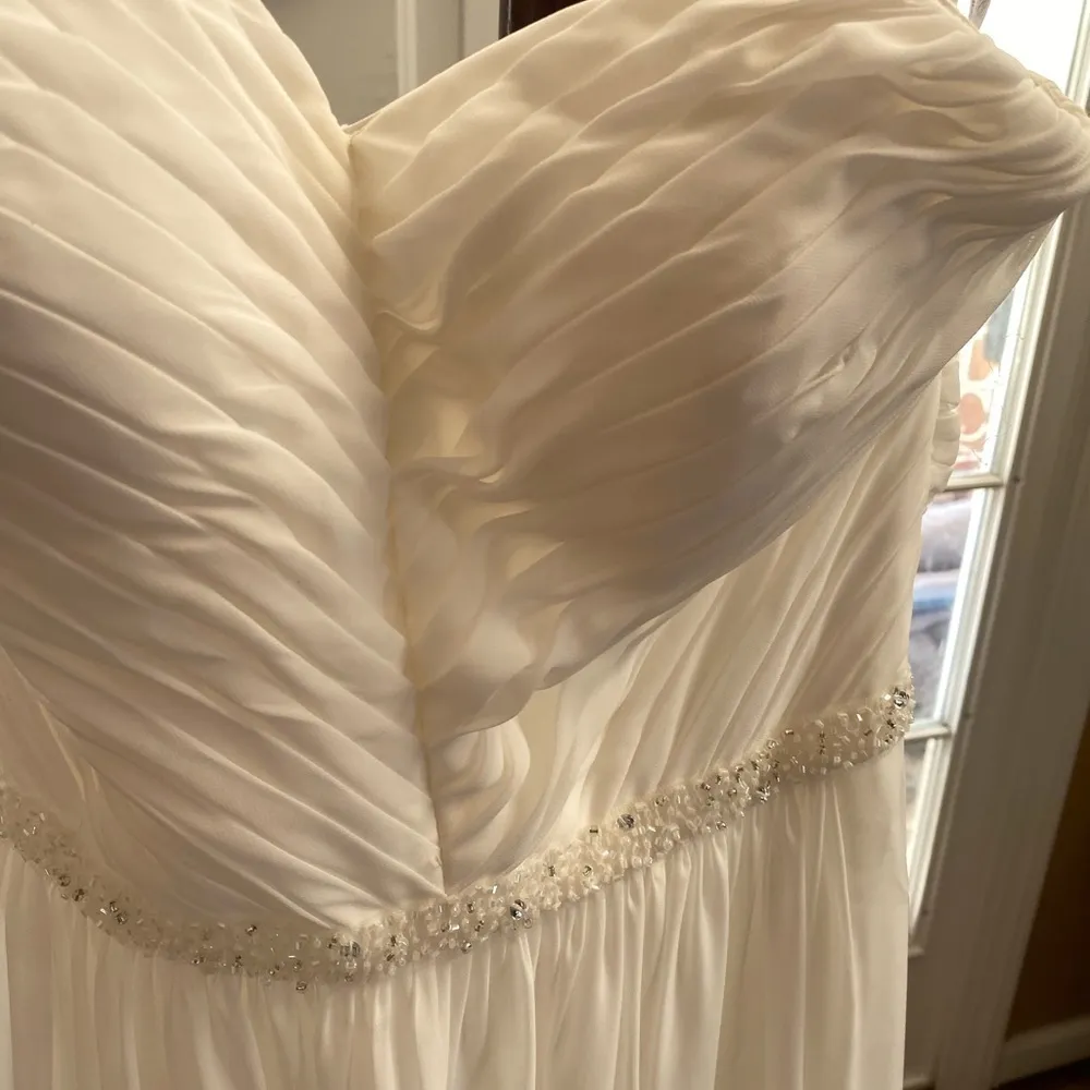 NWT IVORY FULL WEDDING/PROM DRESS SIZE 8 - Image 2