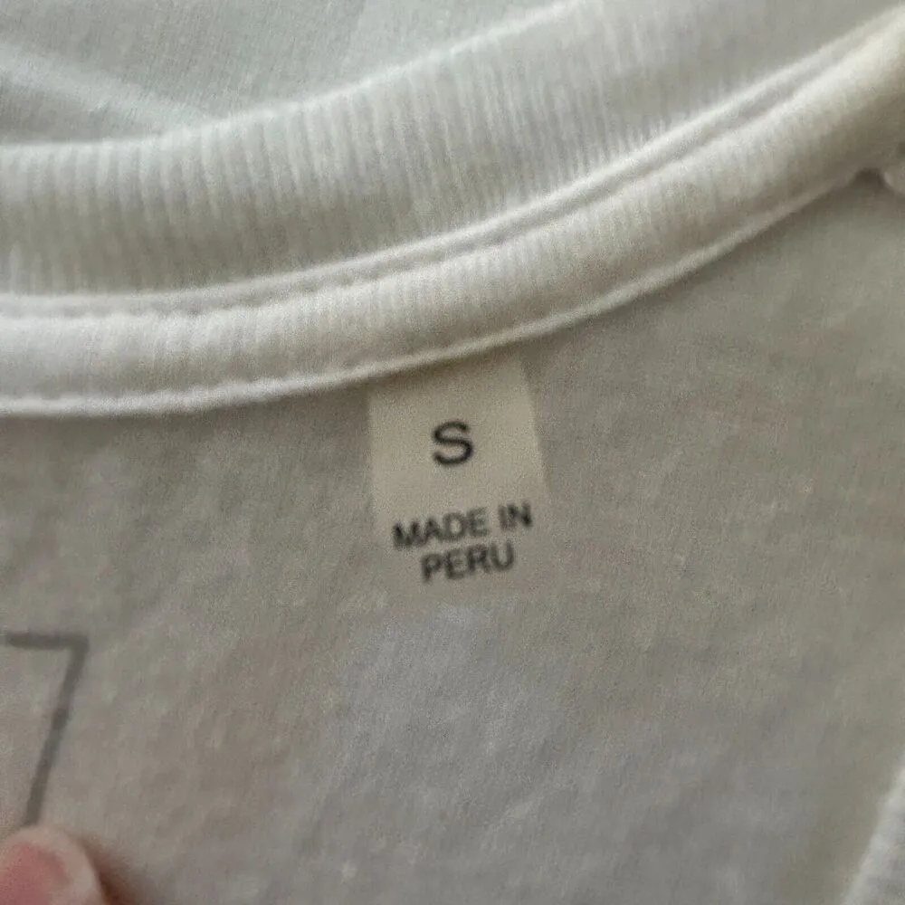 ATM Sweetheart Tank White Lightweight Top Small Elevated Basic Comfy Capsule - Image 5