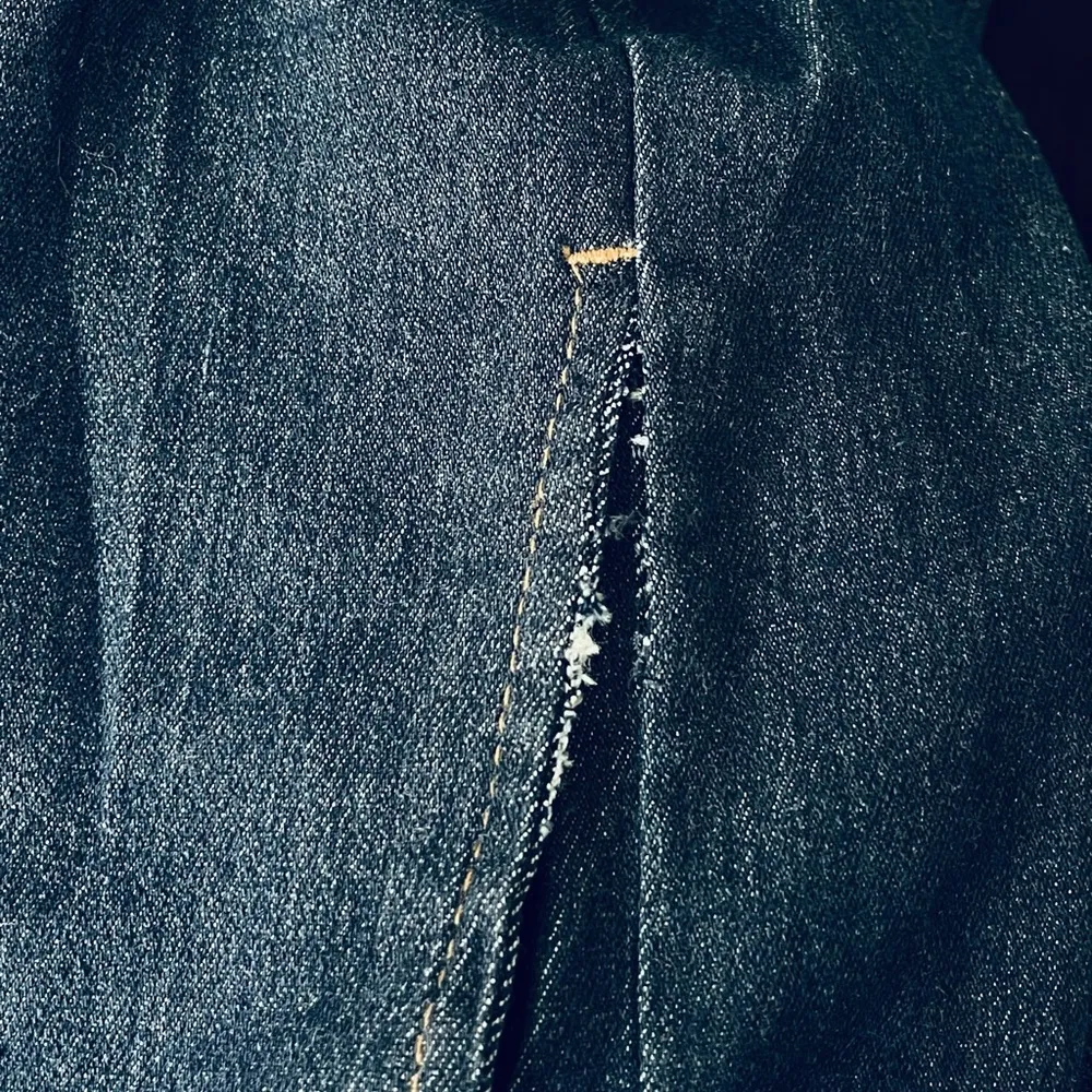 Tudor Court Jean Jacket Navy Blue Denim Size 3X - Image 5