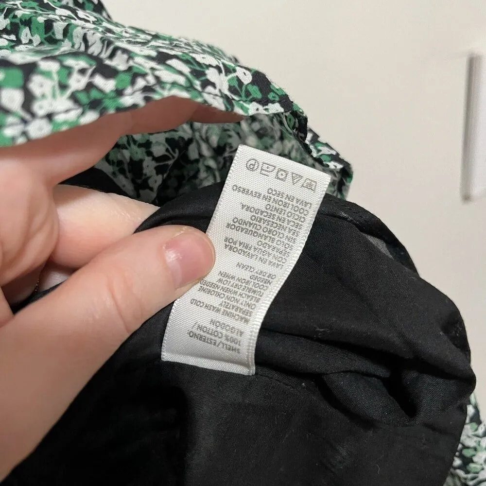 Rebecca Minkoff Green Black‎ Floral Ollie Mini Dress Size XXS - Image 6