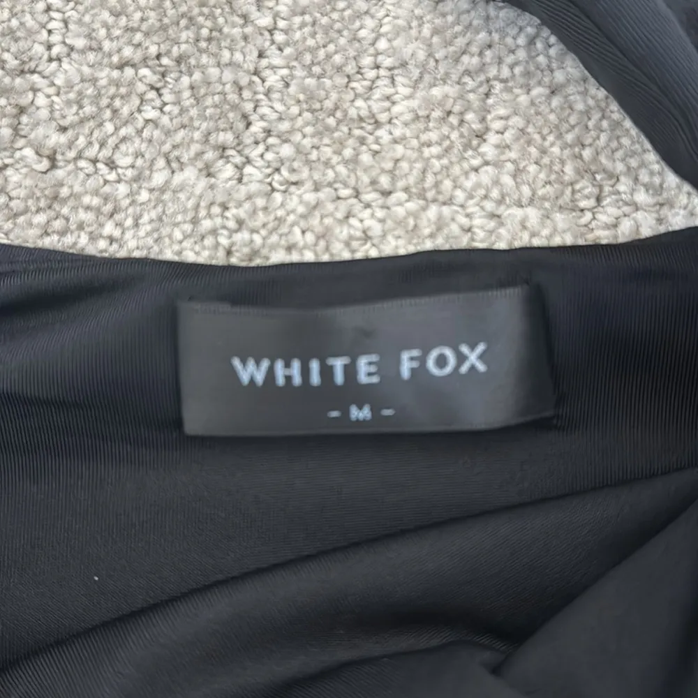 White Fox Boutique one shoulder long sleeve mini wrap around bodycon dress - Image 7