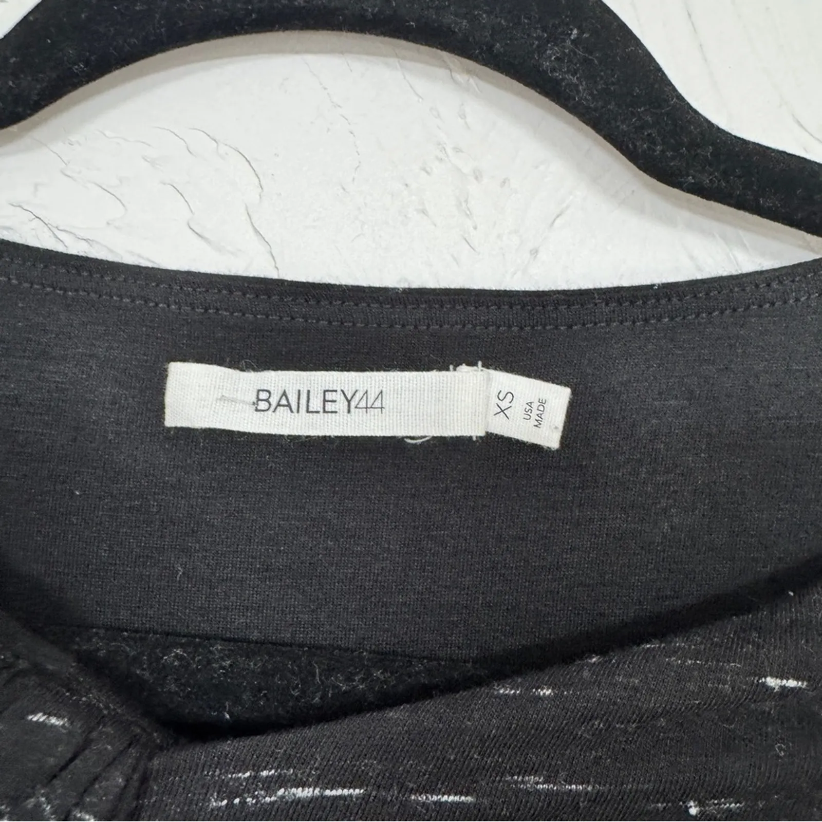 Bailey 44 Grey Heathered Ruched Bodycon Mini Dress Womens XS Y2K Long Sleeve - Image 3