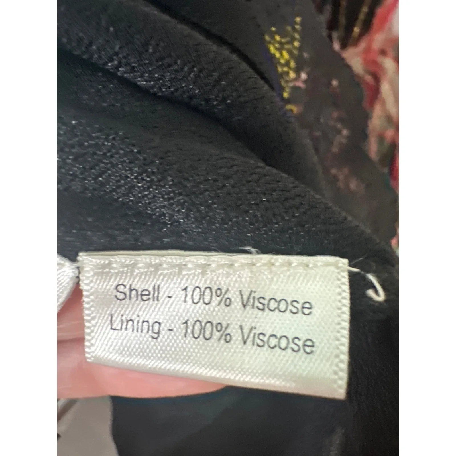 Rococo Sand Metallic Moonlight Print Ruffle Mini Dress Black Multicolor Sz Small - Image 10