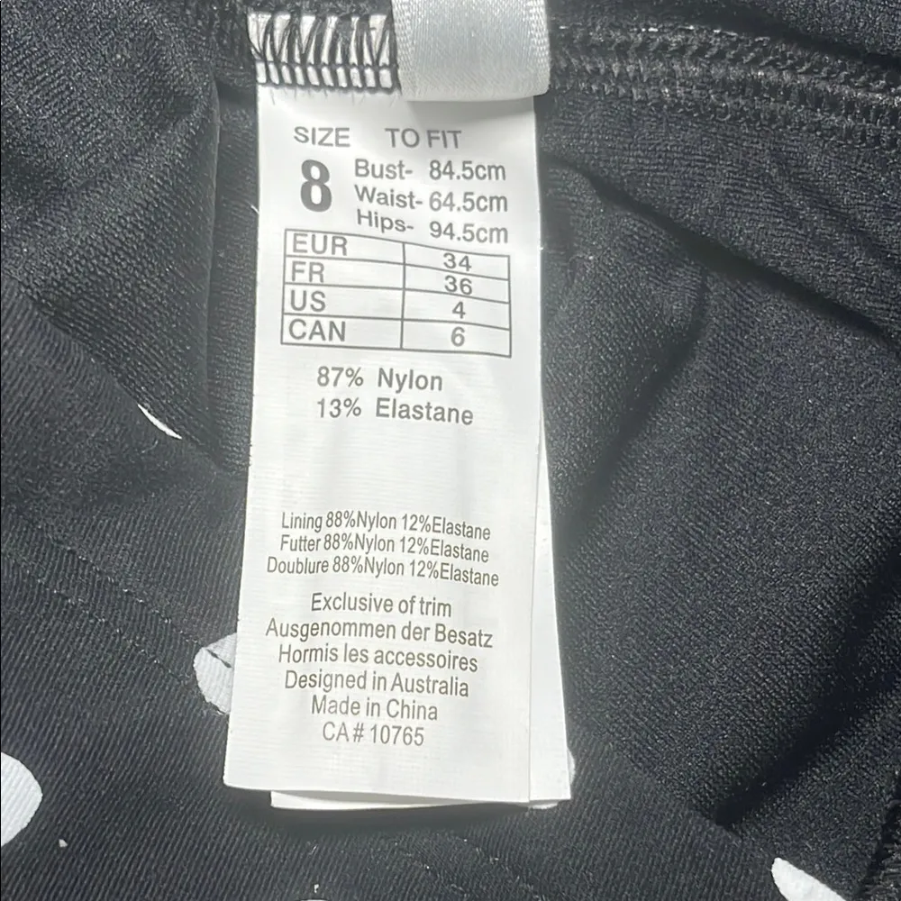 Seafolly Australia La Vita Polka Dot Boy-leg Swimsuit US Size 4 - Image 6