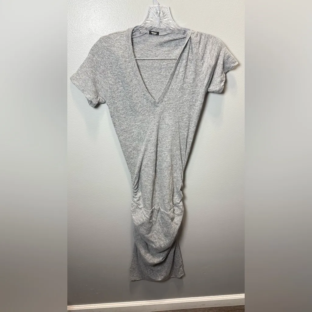 Monrow Mommy Maternity Shirred Tee
Shirt Midi‎ Dress Gray Size Small - Image 3