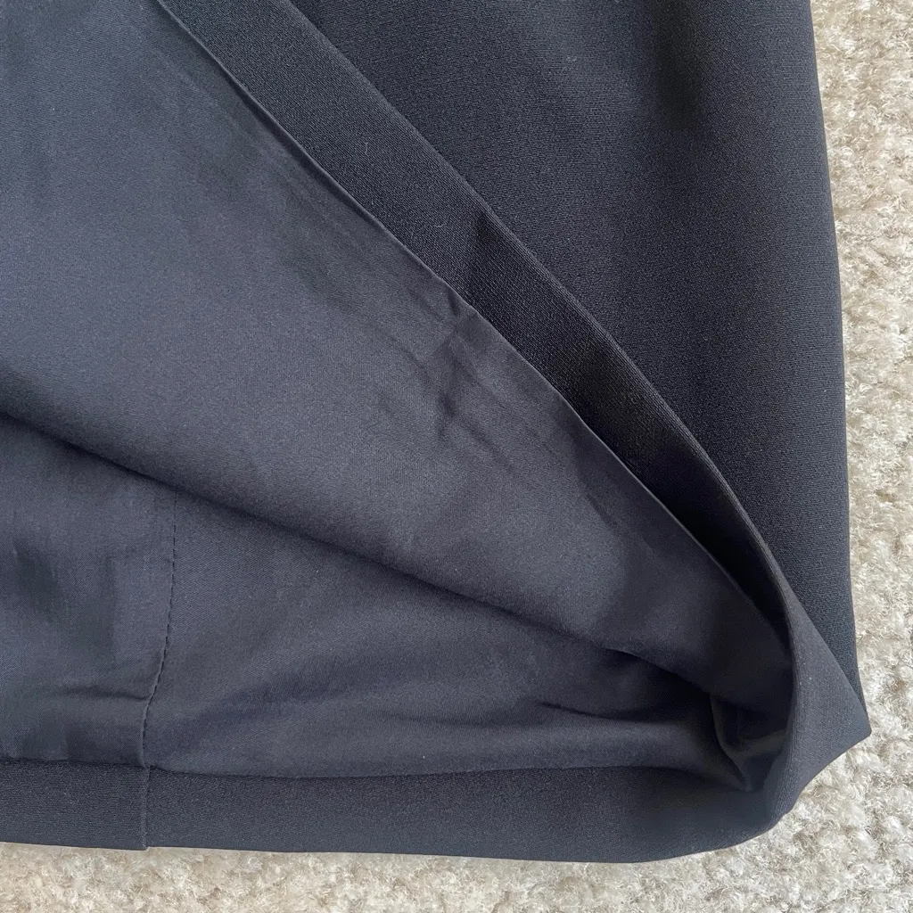 NWT PrettyLittleThing Black Halter Low Back Woven Trim Detail Mini Dress Size 8 - Image 7