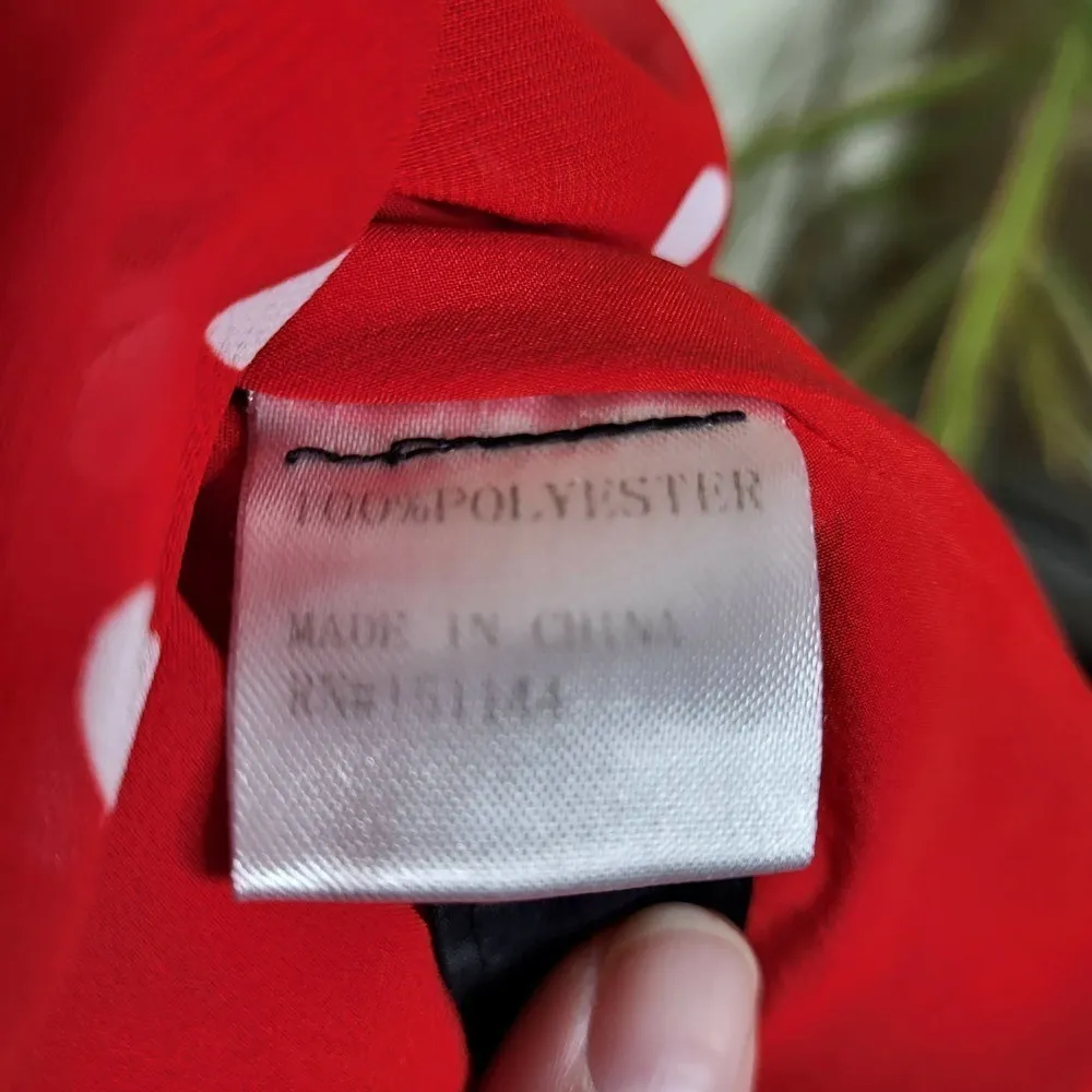 Lea & Viola Lea &‎ Viola Polka-Dot Wrap Blouse - Polka Dot - Red Multi - Image 8