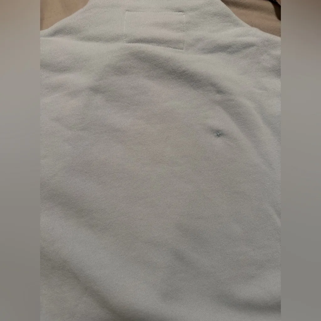 Frank & Eileen $228 Effie Baby Blue Funnel Neck Capelet Triple Fleece Sweater - Image 6