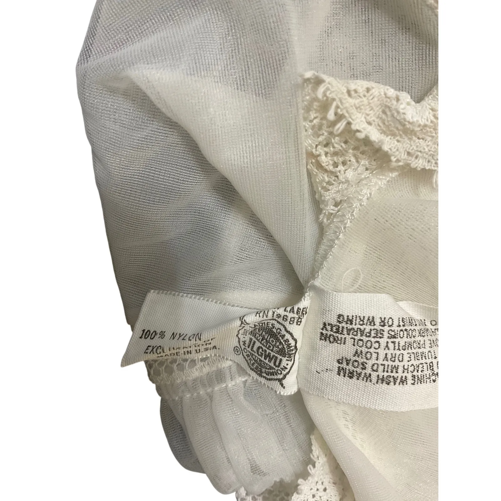 Vintage Ivory Lace Maxi Dress Style 9134 Prairie Boho Cottagecore White Size M - Image 3