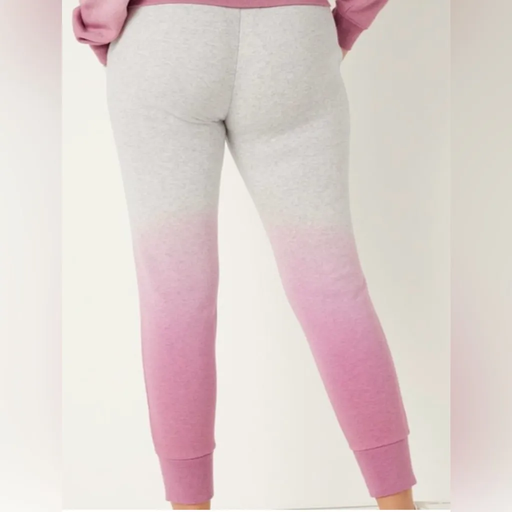 Victoria's Secret Pink NWT Gray and Pink Ombre Joggers With Pockets Size XL - Image 3