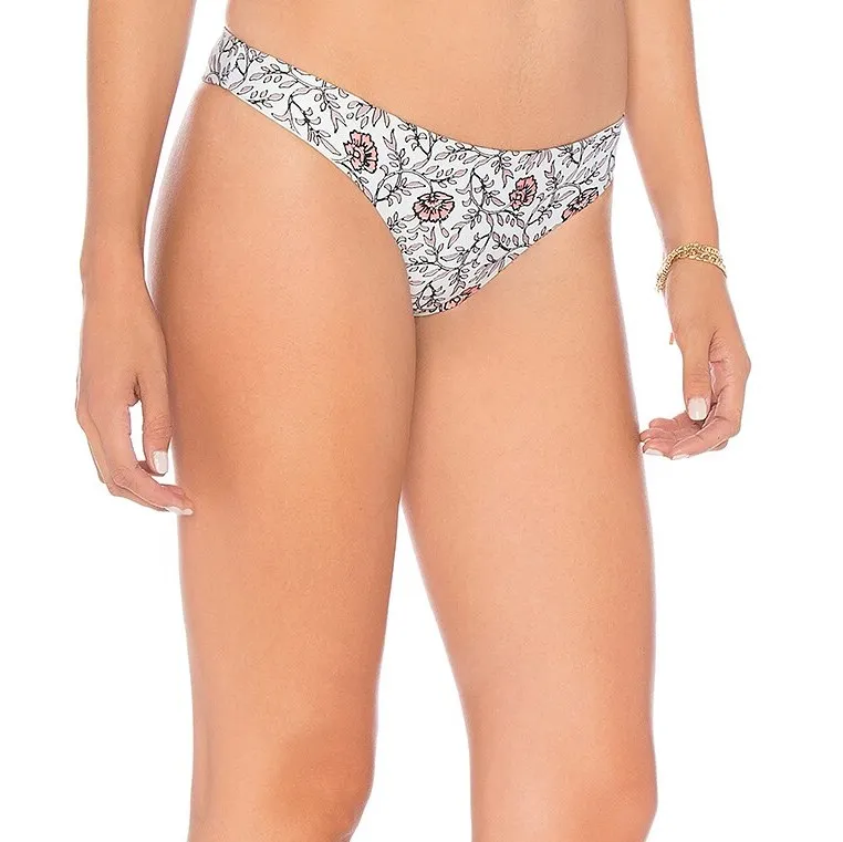 New Tavik Reversible Wild Flower Print Bikini Bottom Ali Light Blue - Image 3