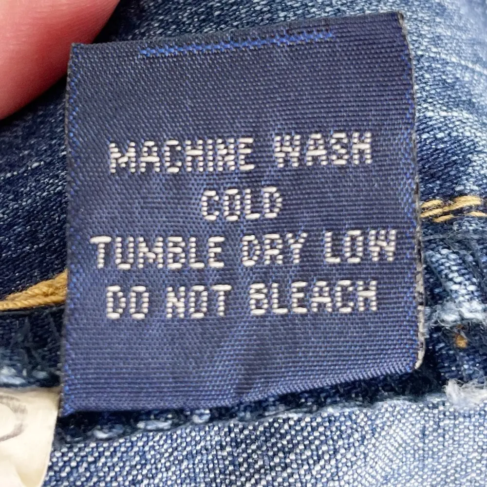 Vintage 90s Y2K Angels Double Slit Denim Maxi Jean Skirt Floral Embroidered 11 Blue Size undefined - Image 10