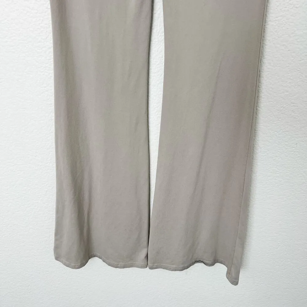 [TRESSER] Tan Criss Cross Tie Waist Ruched Low Rise Flare Leg Pants Size Small S - Image 9