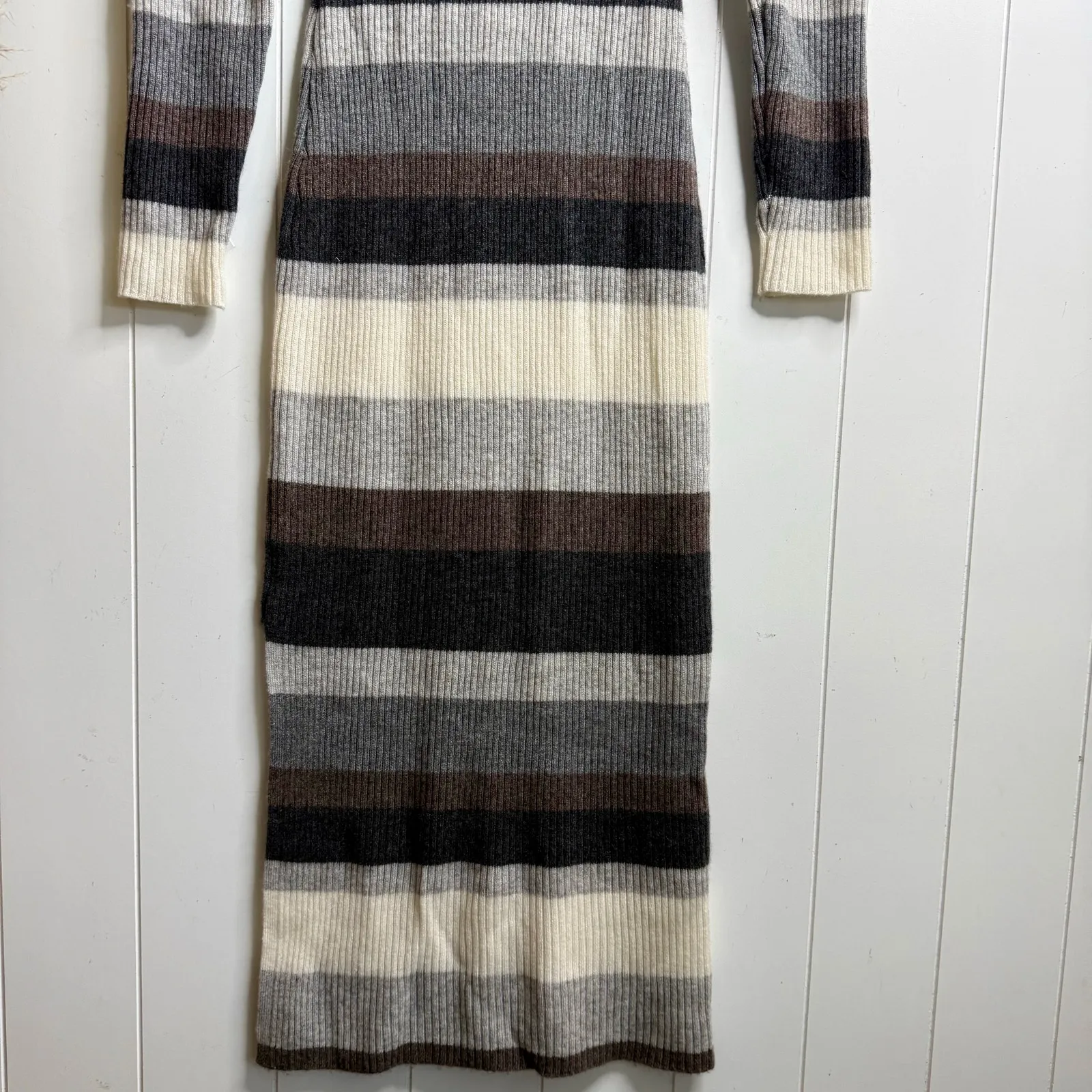 Charter Club cashmere sweater dress midi turtleneck soft cozy ribbed Large - Image 6