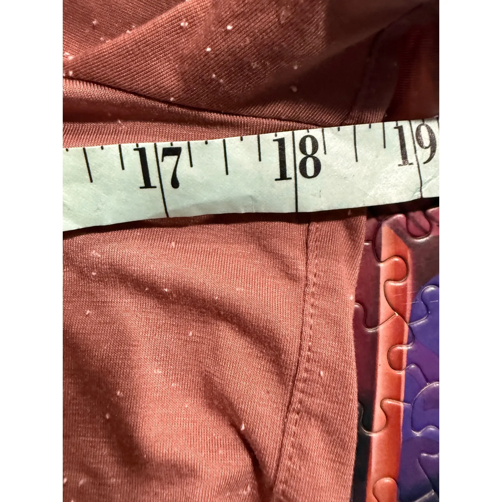 Lululemon V Neck T Shirt Rose Speckled Athletic Fitness Women's Size 8 - Image 6