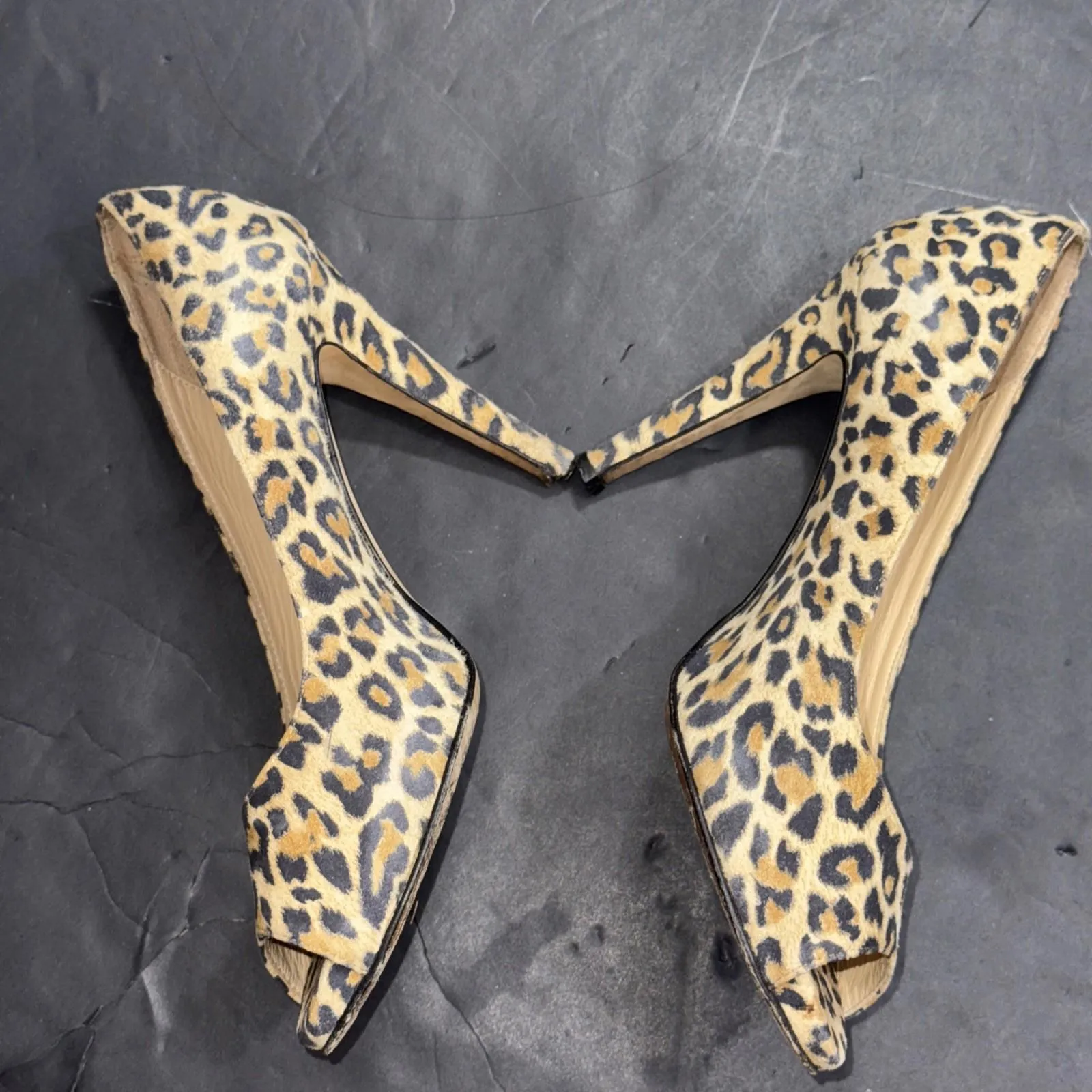 BUTTER Preppy Designer Y2K Style Cheetah Print Suede Pumps Sz 7 - Image 13