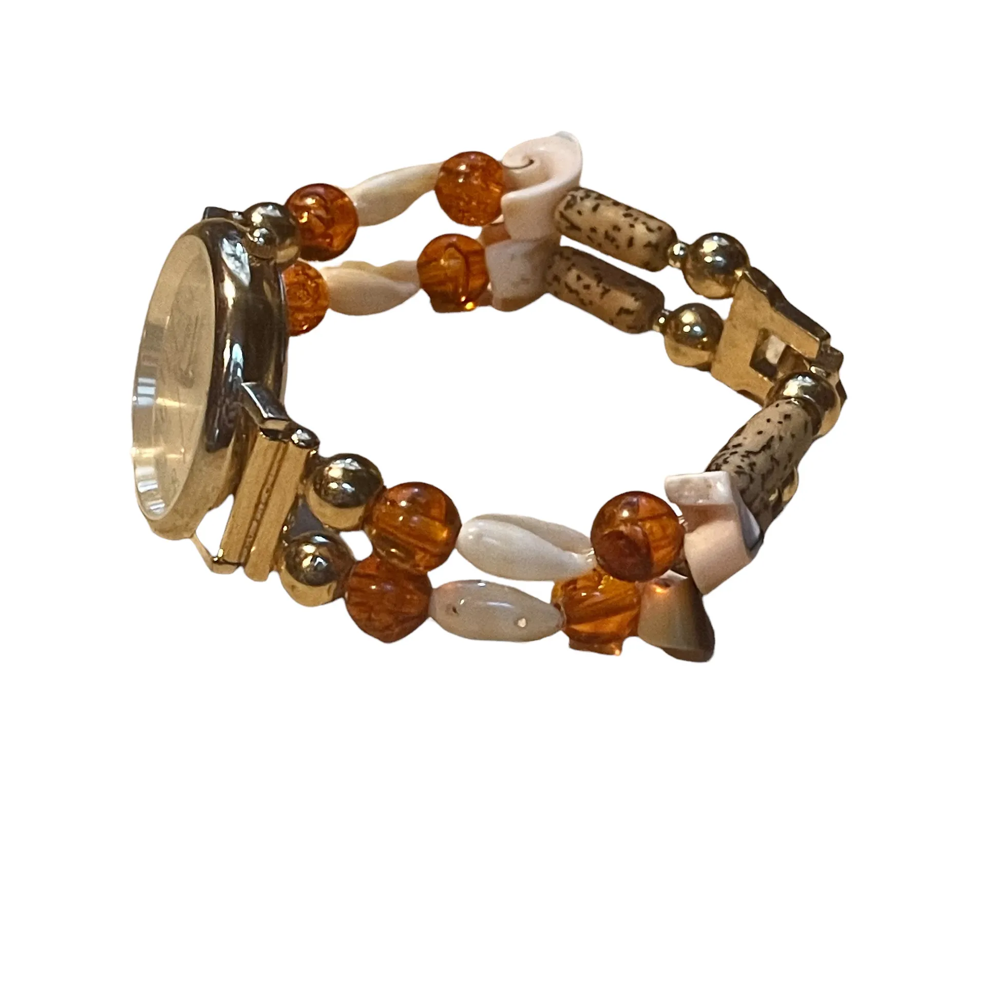 Gitano Vintage  Beaded Band Watch - Image 2