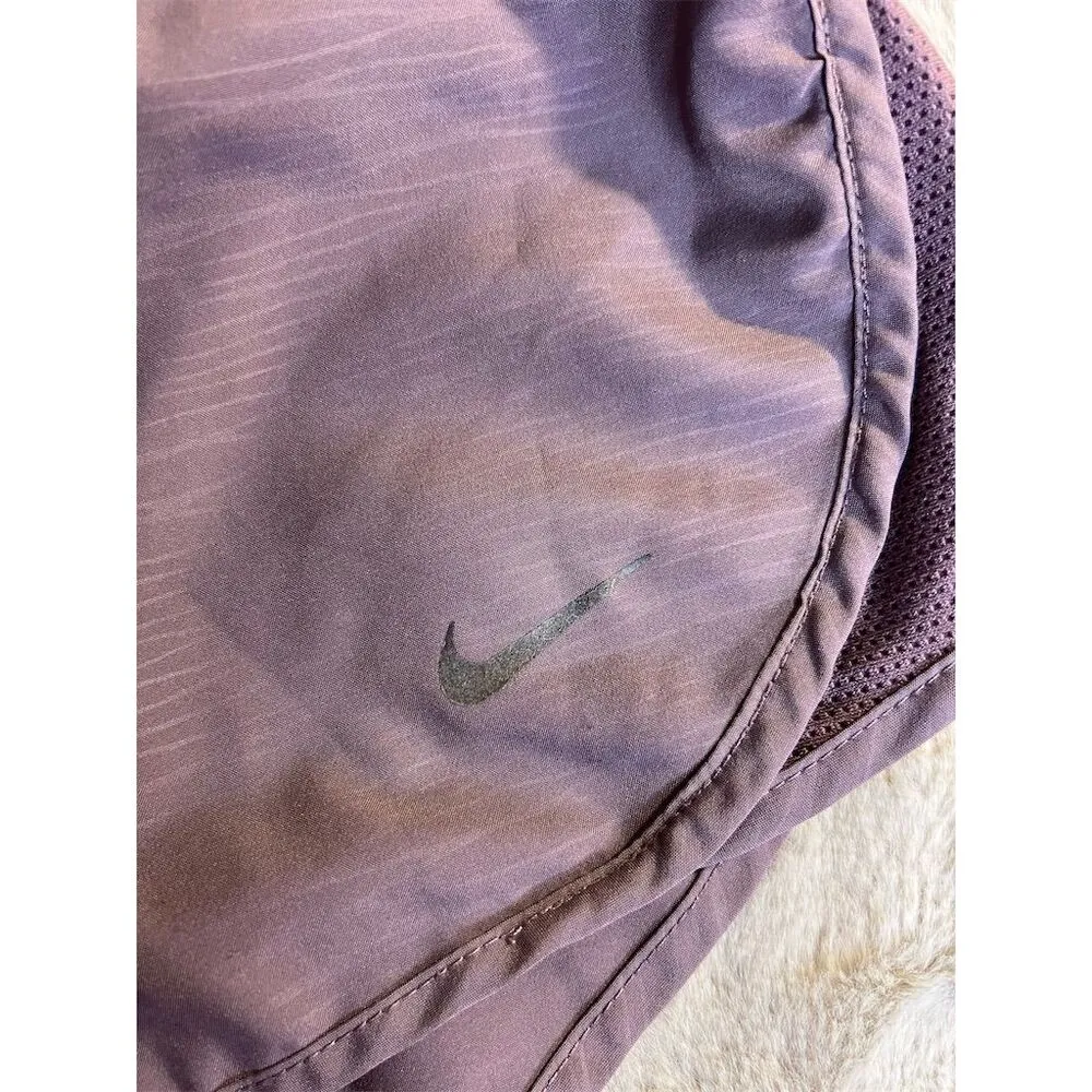 Nike Women's Dri-FIT Running Shorts Purple Size L Athletic Activewear - Image 3