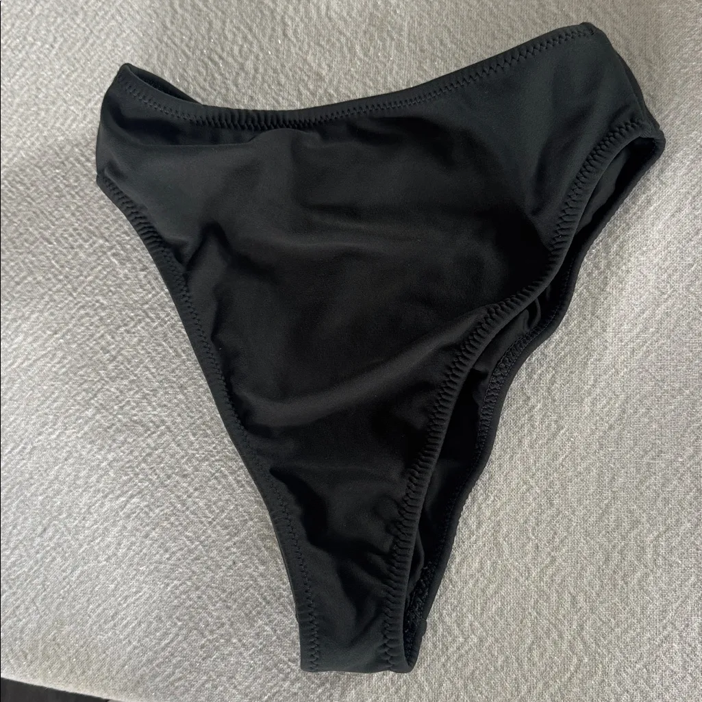 MONTCE Charcoal Paula Bikini Bottom, Size Medium, Charcoal, $98 Black - Image 6