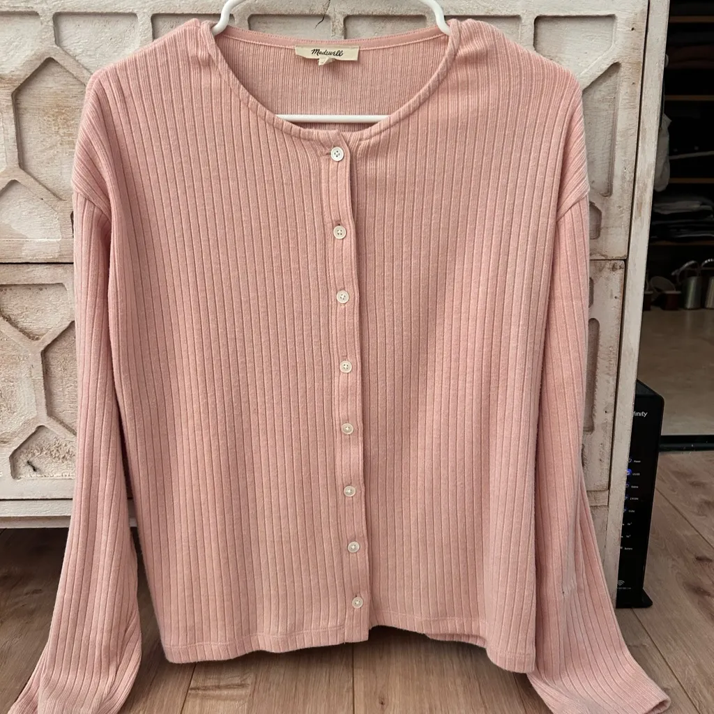 Madewell  Relaxed Button-Front Cardigan - Image 4