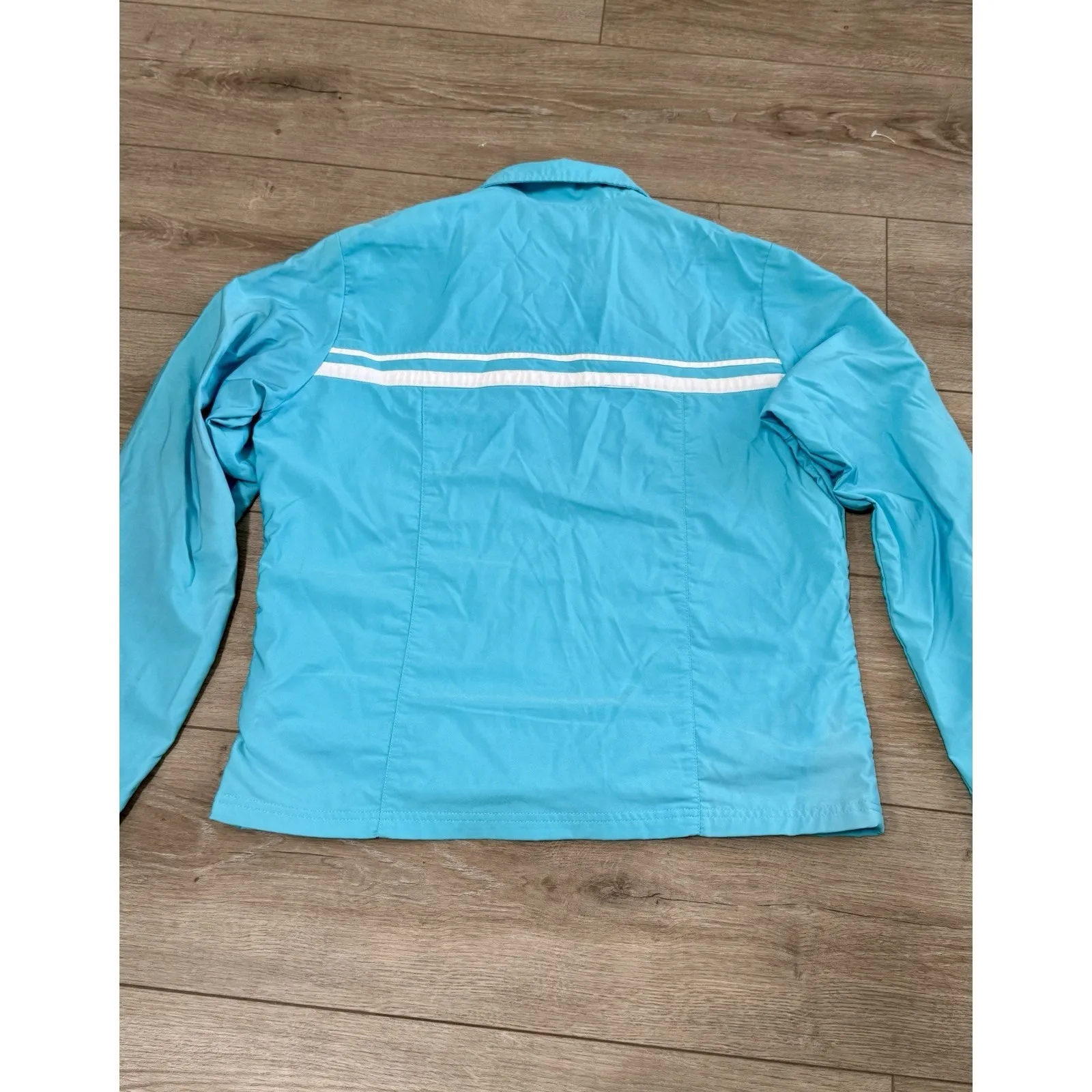 NIKE Womens‎ Y2k baby blue wind breaker track jacket size Large (12-14) - Image 5