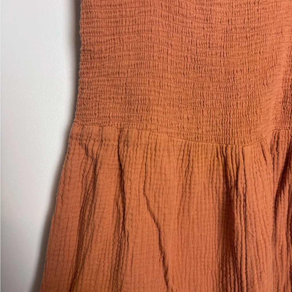 Madewell Orange Lucie Flutter Sleeve Jumpsuit - Image 8
