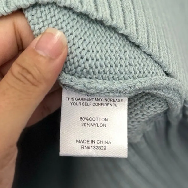 Song of Style Ailey Off The Shoulder Knit Dress Pale‎ Blue Fall Cozy Winter XS - Image 7