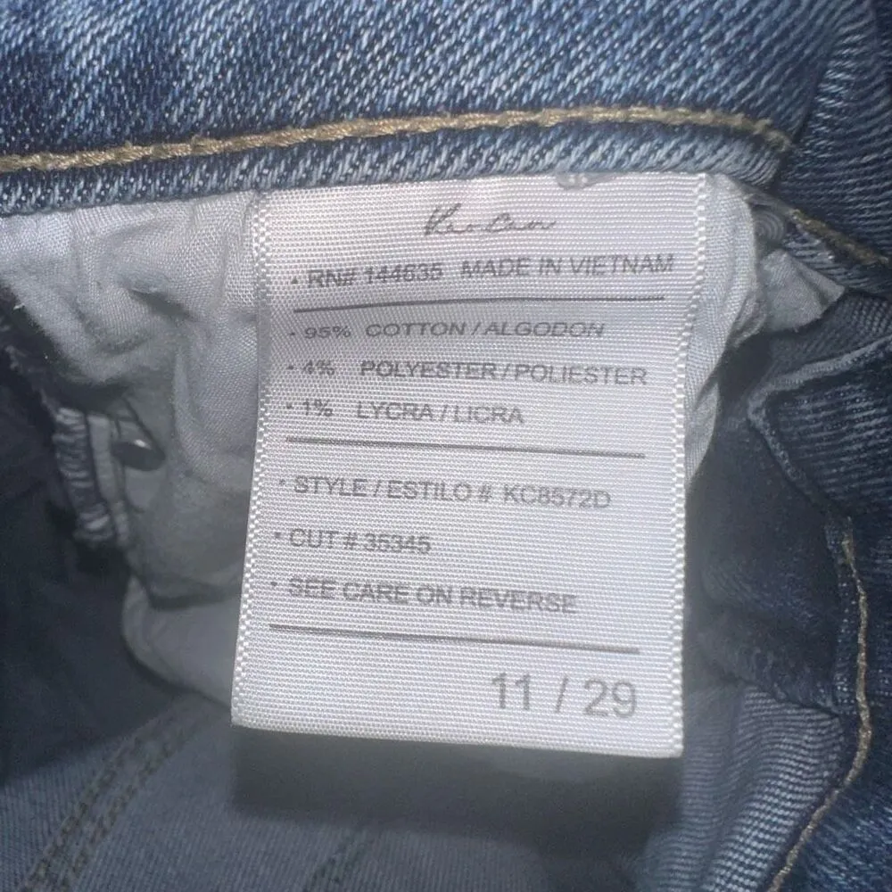 Kancan destroyed raw hem 11/29 normcore slimming jeans Blue - Image 2