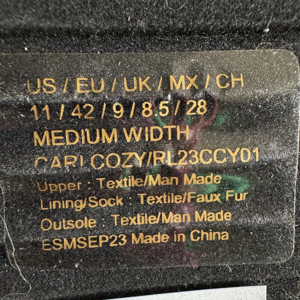 Kenneth Cole Reaction Cari Faux Fur Jewel Jogger Women’s Sneaker Size 11 Black - Image 9