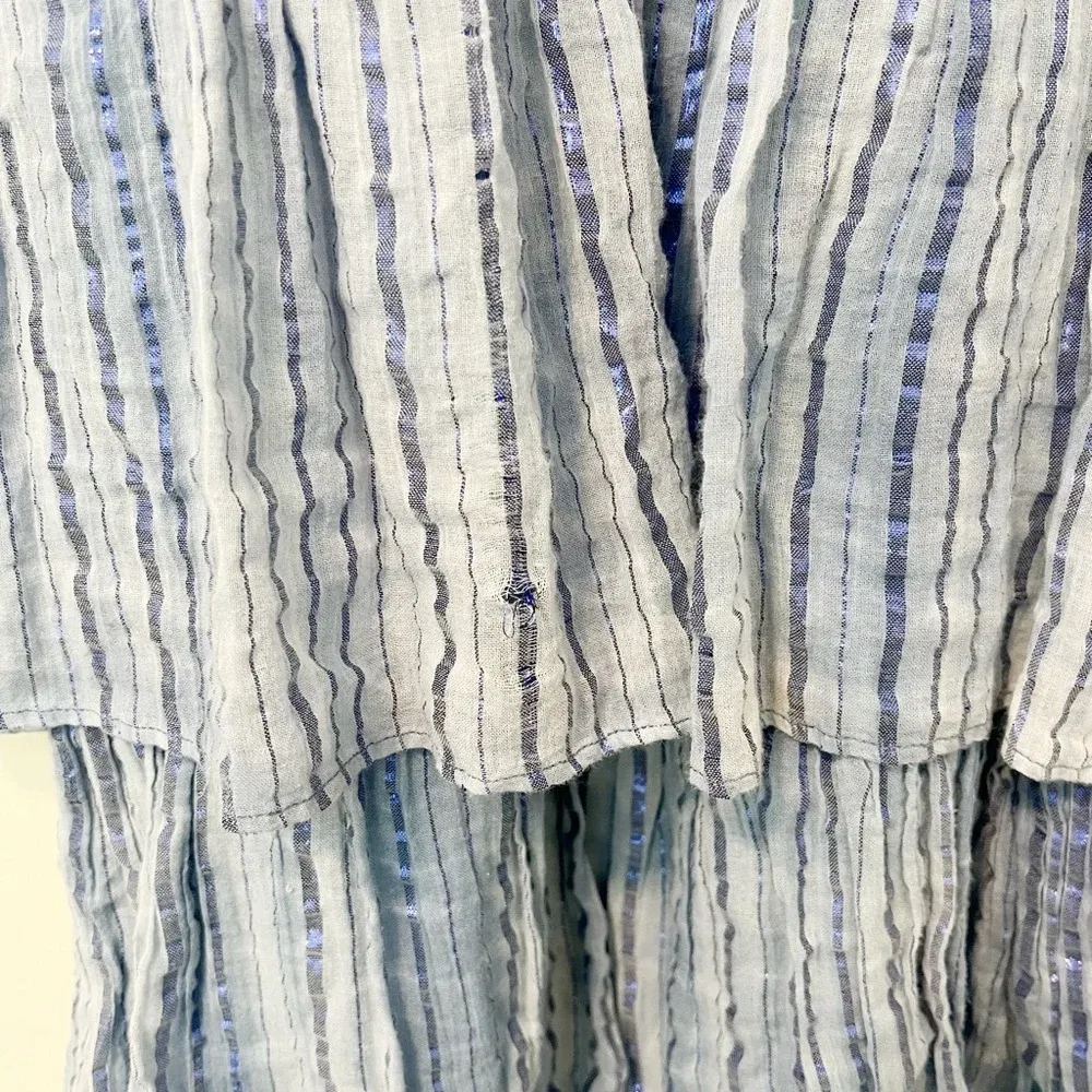 SAYLOR Jameela Midi Dress in Indigo‎ size Large Tiered - Image 4