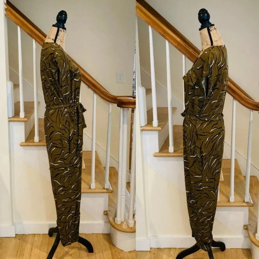 Anthropologie Corey Lynn Calter Cody Oliver Tiger Print Jumpsuit - Image 9