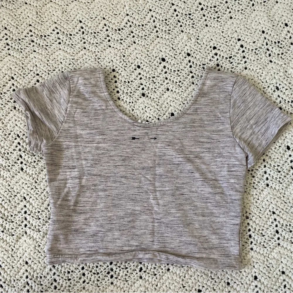 The Upside Lotus Allegra Crop Top Oatmeal/Gray (Small) Gray - Image 6