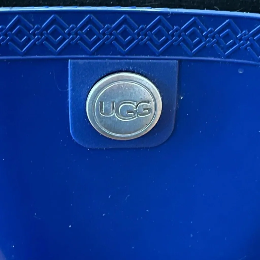 UGG Sienna Matte Blue Rain Boots Women’s 7 Waterproof Weather Core Gorpcore - Image 5