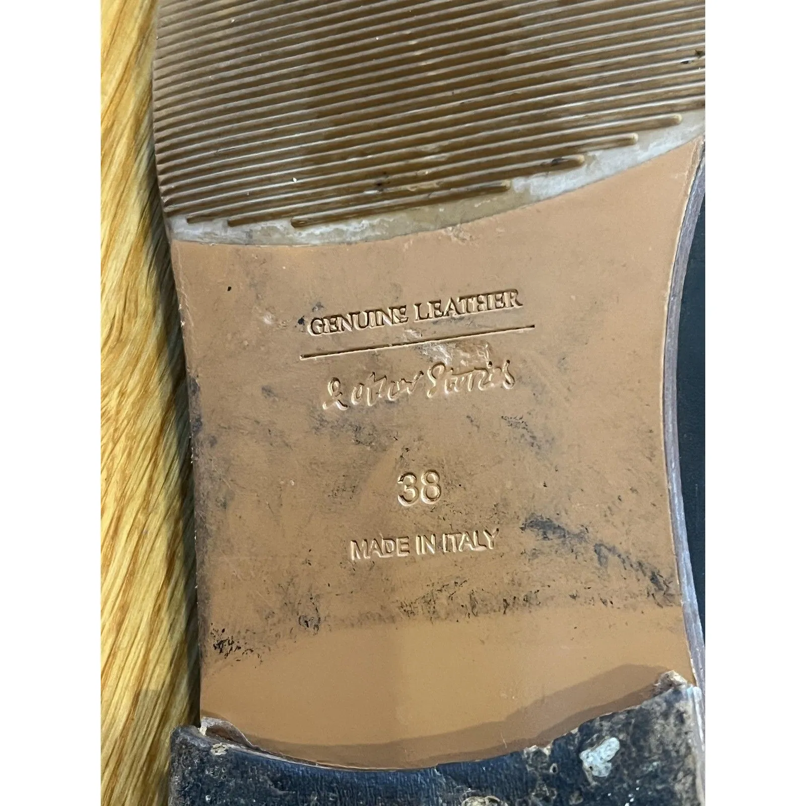 & Other Stories Shoes Womens Size 38 Black Leather Tassel Loafers Made in Italy - Image 9