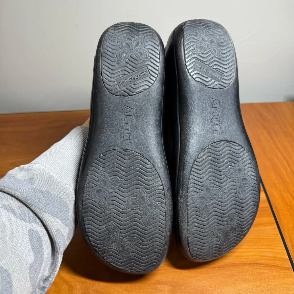 Alegria Women's Keli Professional Clog Night Rosette KEL-541 Black Leather 41 - Image 8