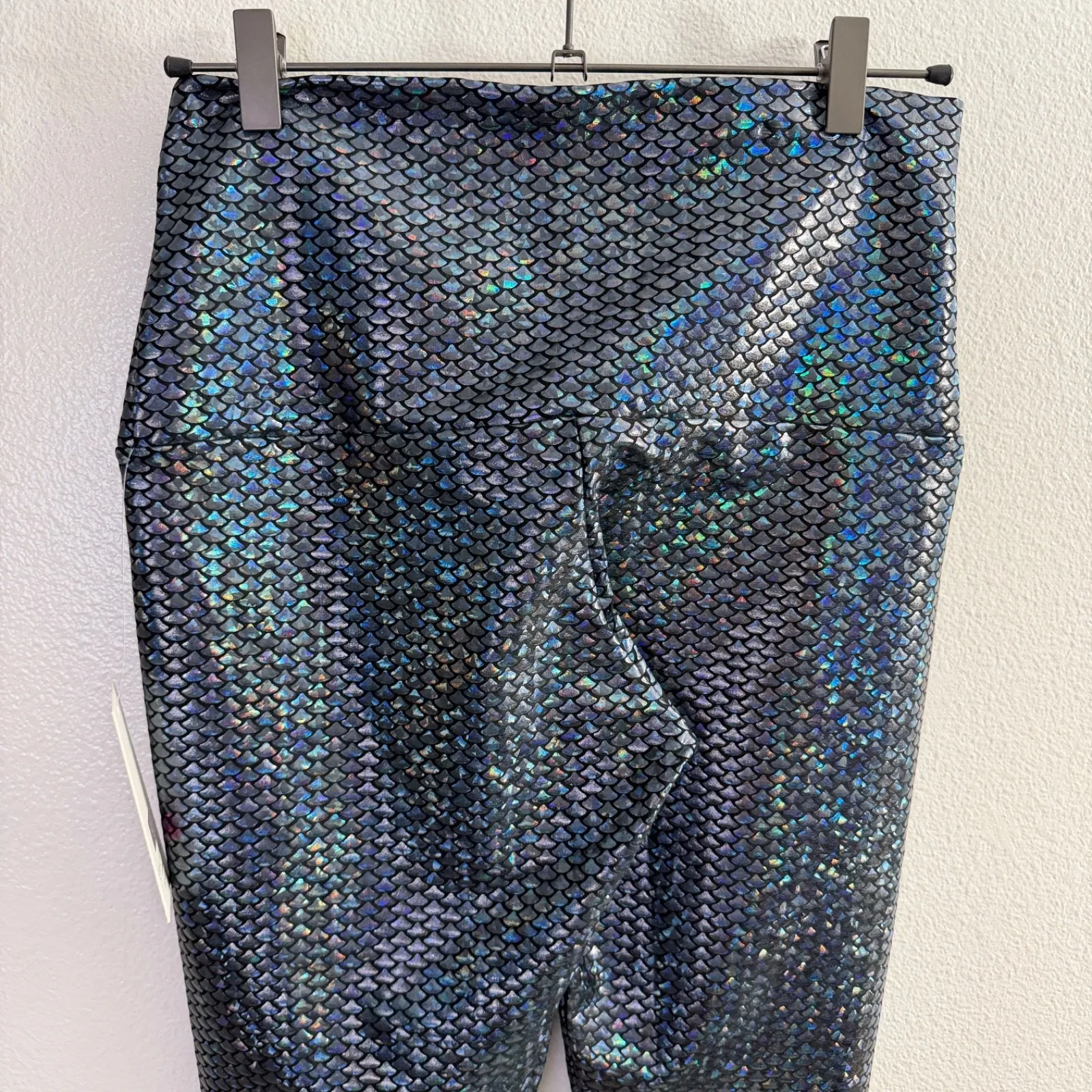 Emily HSU Designs Sneaker Leggings Womens XL Midnight Mermaid Iridescent NWT - Image 9