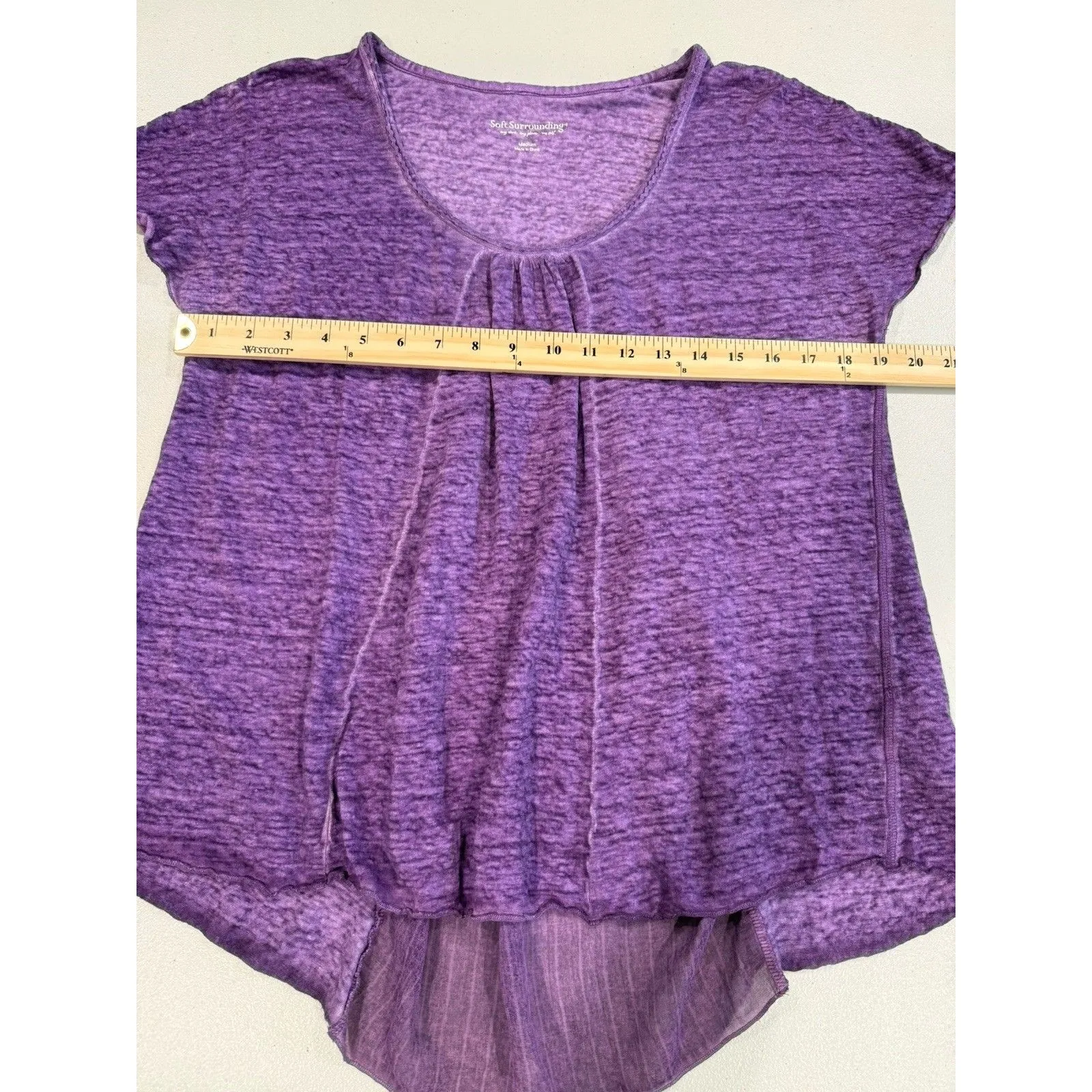 Soft Surroundings Top Womens Medium 100% Linen Travel Vacation Beach Lightweight - Image 4