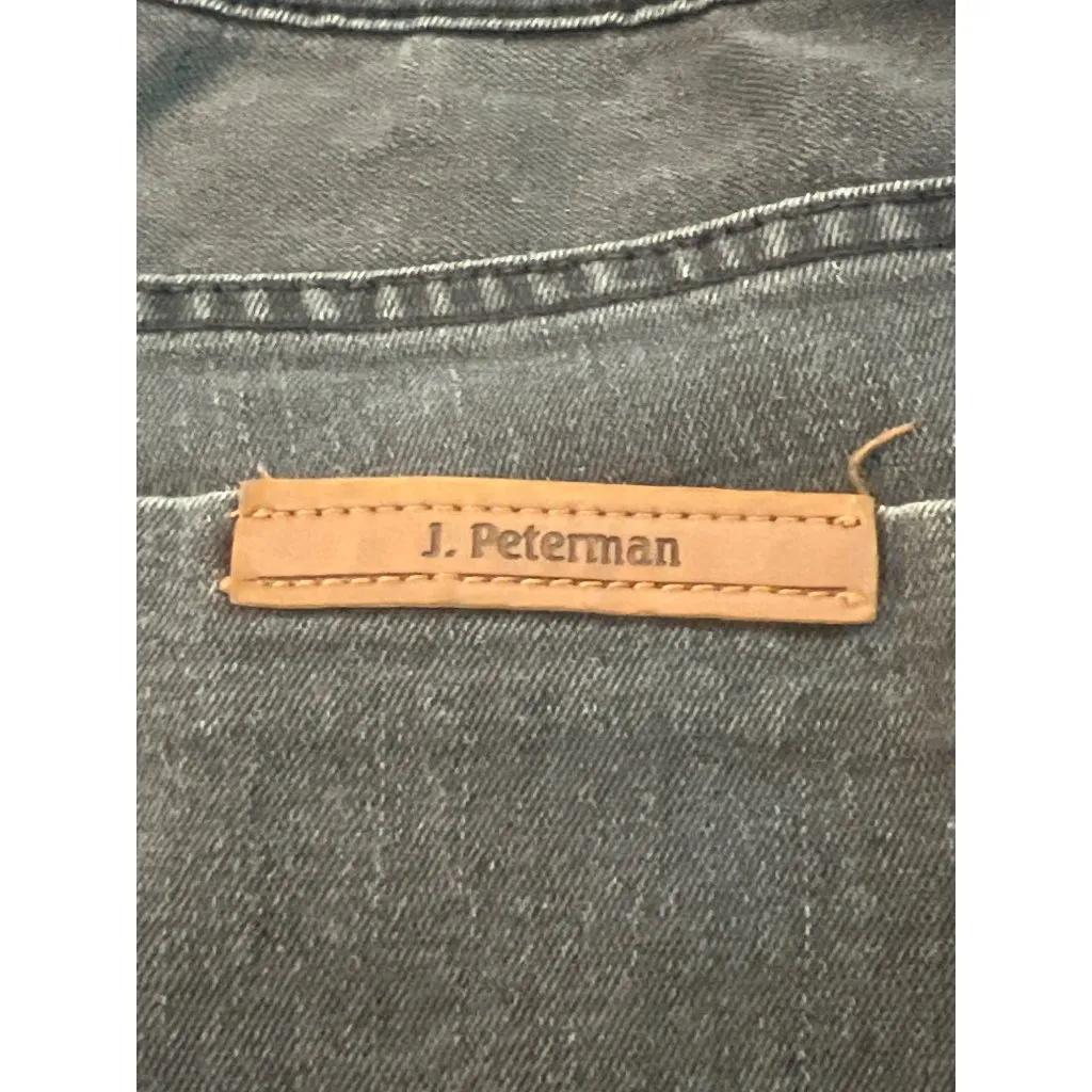 Vintage J. Peterman Black Wash Skinny Jeans Denim Y2K 90s Size 4 Estate - Image 4