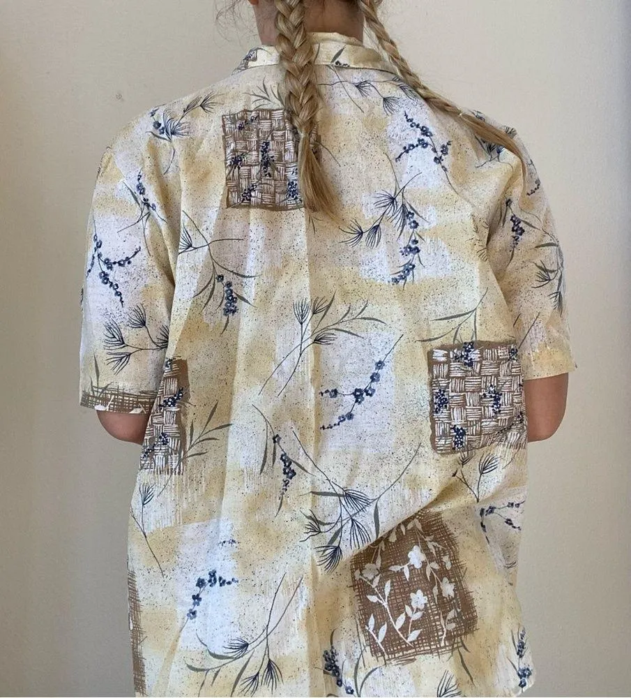 Vintage Button Up Hawaiian Shirt Size L - Image 5