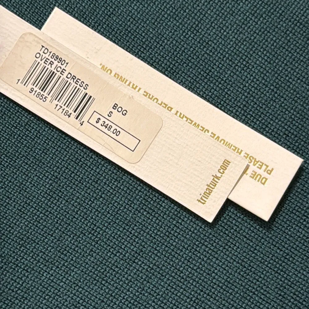 Trina Turk Over Ice Long Sleeve Tassel Hem Wool Sweater Dress C49 - Image 10