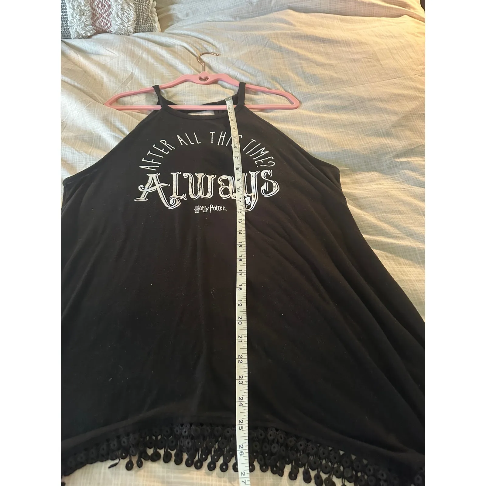 Harry‎ Potter Tanktop Always Graphic Black Sleeveless Casual Women's - Image 3