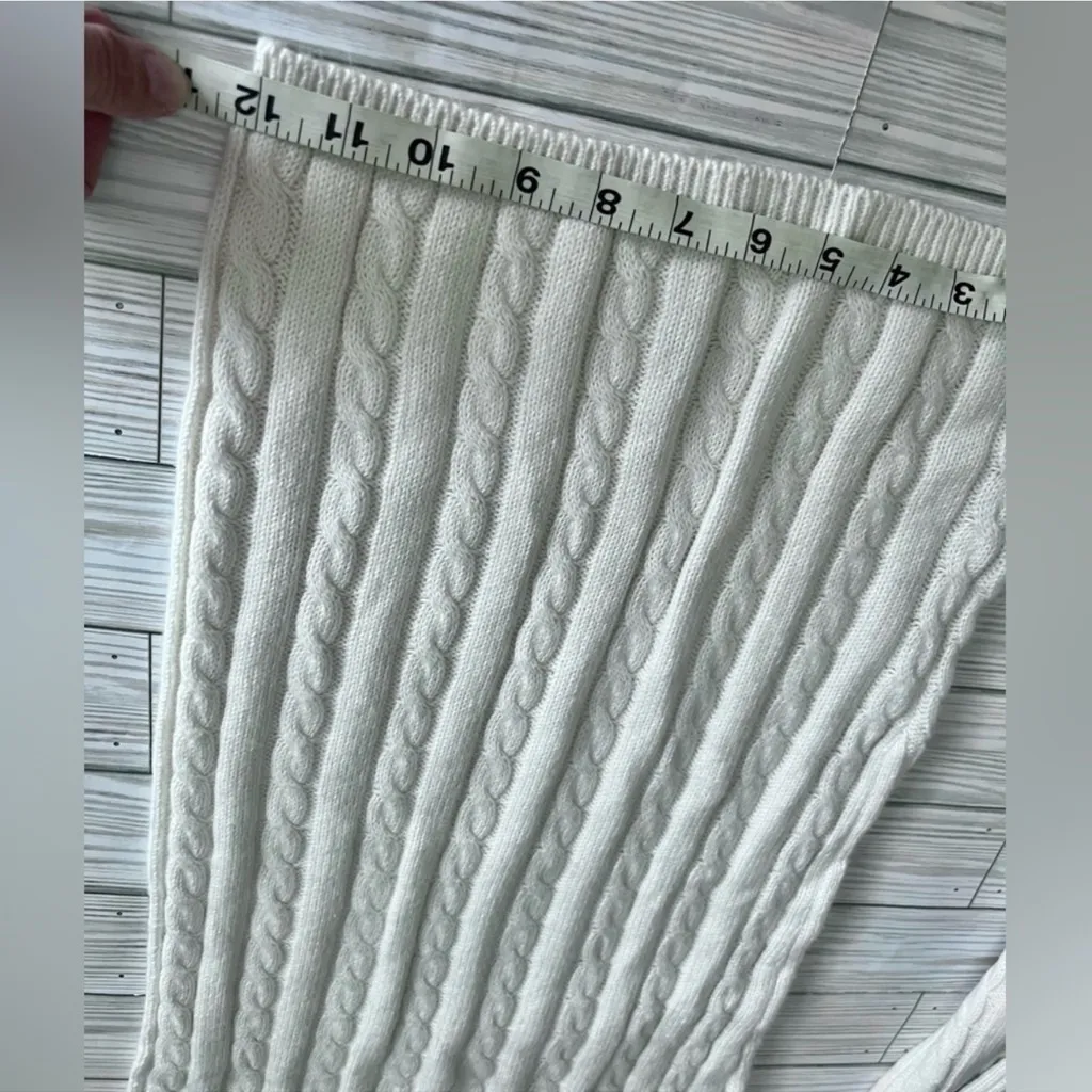 ASCOT+HART Wide Leg Graphic Yarn Knit Sweater Pants Off - Image 16