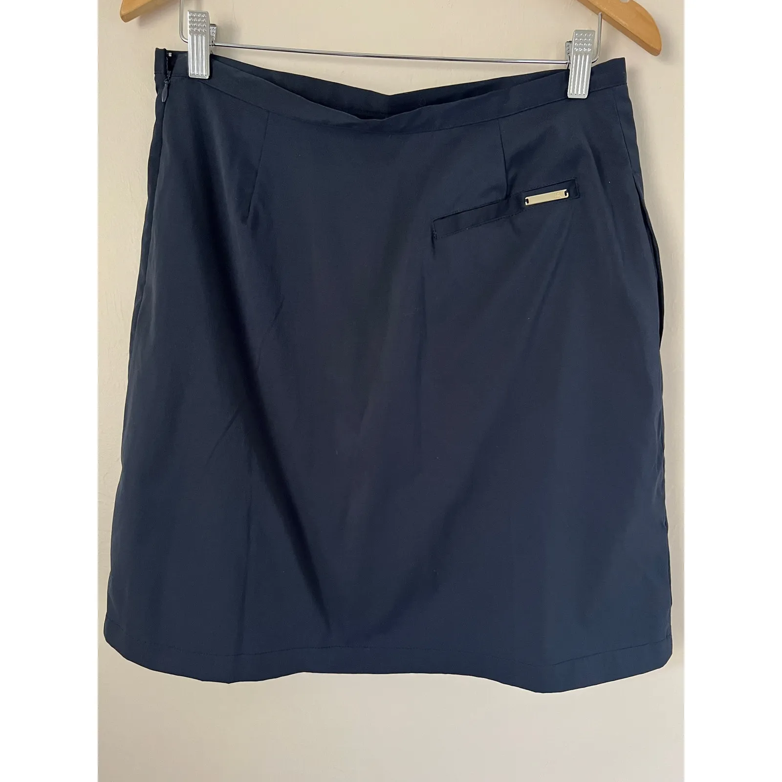 Tail Golf Classics Skorts Women's Midnight Navy Gold Buttons Size 10 Blue - Image 4