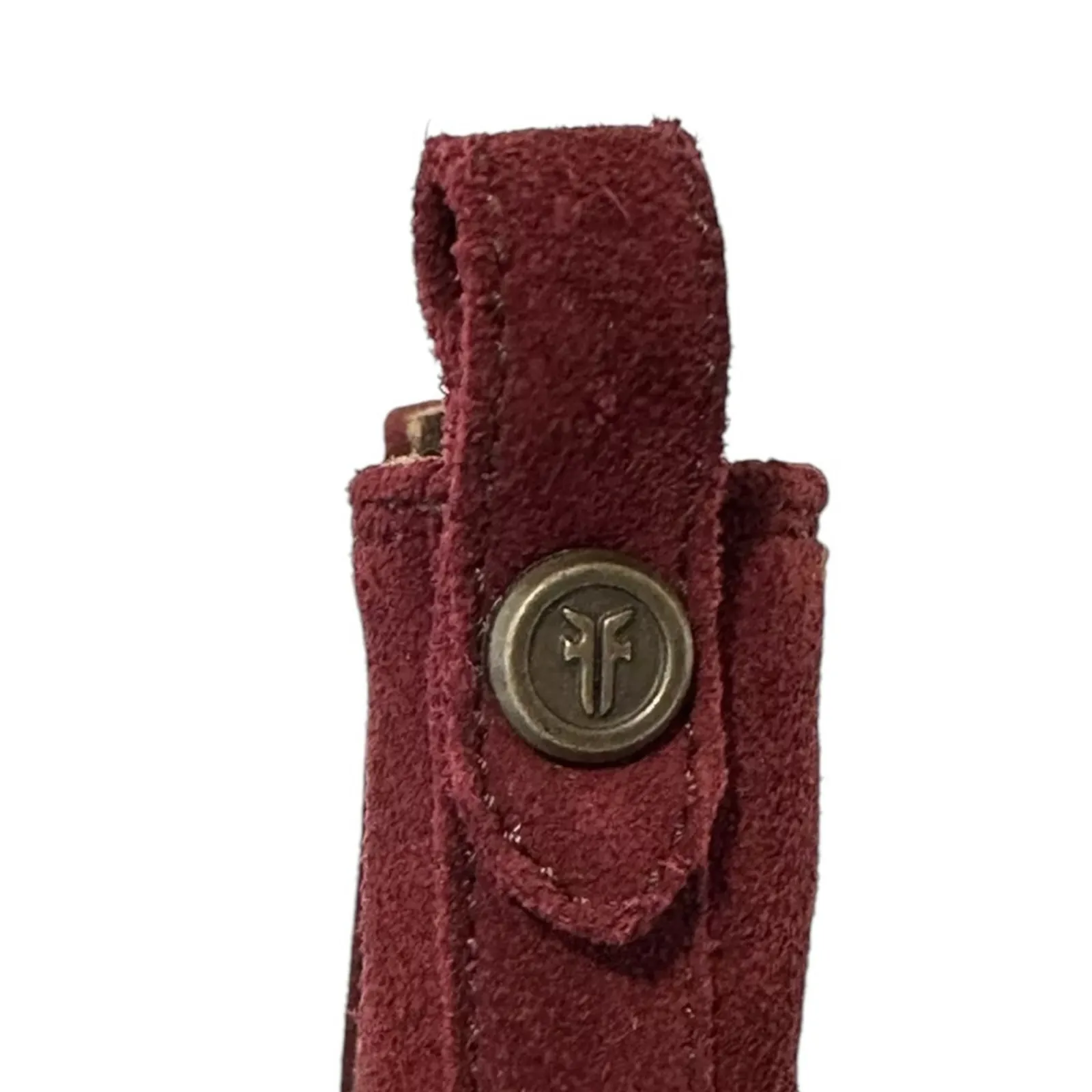 Frye Womens Melissa Chelsea Pull On Ankle Suede Burgundy Chelsea Boot Size 6 NEW - Image 5